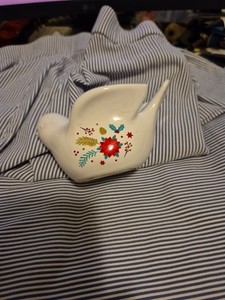 Yankee Candle Christmas Poinsettia Dove Votive Tea Light Holder