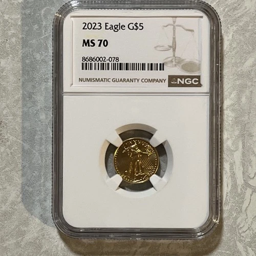 2023 1/10 oz American Gold Eagle MS-70 NGC