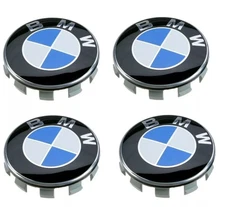 4 PCS For BMW 68mm Wheel Center Hub Caps Logo Badge Emblem Rim Hubcaps Emblem