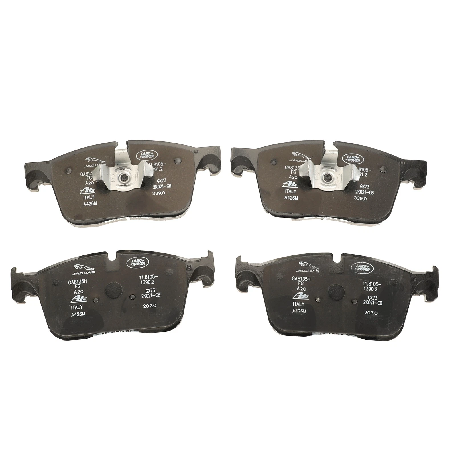 Genuine Jaguar Brake Pads Front T2H53848