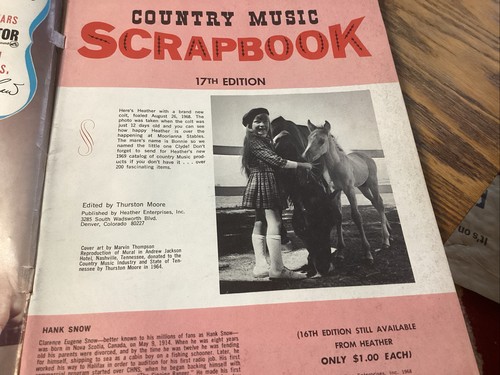 1969 Country Music Scrapbook 17th Edition By Heather Enterprises Johnny Cash - Picture 5 of 19