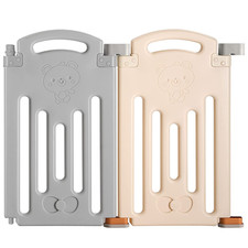 2 Panels Foldable Baby Playpen Play Yard, Durable Panels for Secure Play Areas