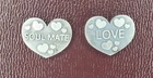 7.5 & 7.8 Grams .999 Fine Silver Love Soul Mate Hand Pour Bullion Mik_C, 15.3G