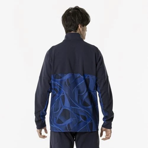 Jaqueta de treino Mizuno MUGEN GRAPHIC aquecimento jersey jogador-específico azul marinho - Imagem 2 de 4
