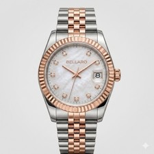 Bellaro Womens Style Watch Nh35 Automatic Sapphire Crystal Gray Dial
