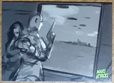 2015 Mars Attack's Occupation Concept Card 45 UPRISING STARTS.