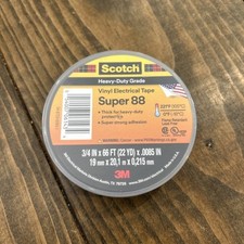 3M-Scotch 3/4 X 66 ft. Thick Vinyl Electrical Tape Super 88, 22 yds.