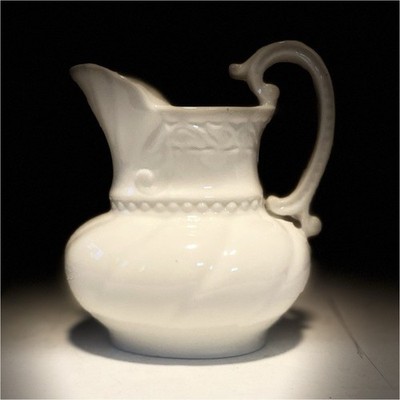 Lenox White Porcelain Creamer Pitcher 3 oz Printed Backstamp Made in USA