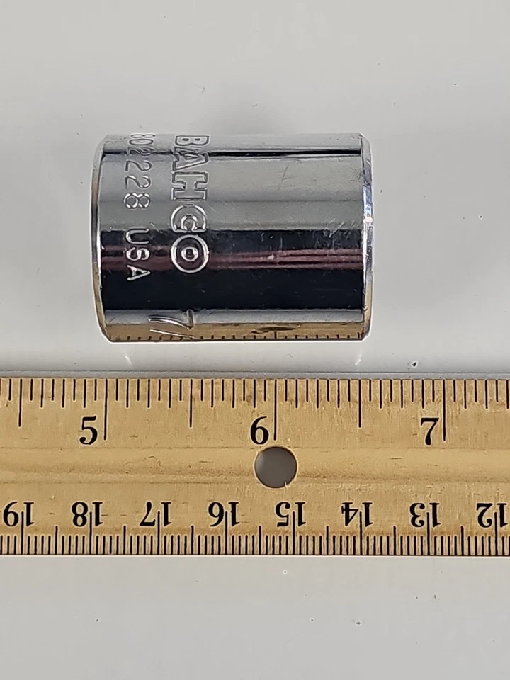 BAHCO TOOLS 802228 7/8" ZÓCALO 1/2" Unidad 12 Puntos Cromo EE. UU. Foto 2 de 4