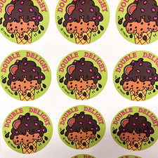 35 Vintage 1980 s 80 s Trends Scratch Sniff Stickers Ice Cream