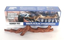 Reptile Climbing Branch Decor With Leaves 2 pcs Resin Branches For Lizard...