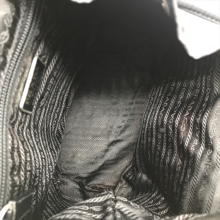 Good condition PRADA trial logo backpack nylon tessuto black k2690 from japan thumbnail 7