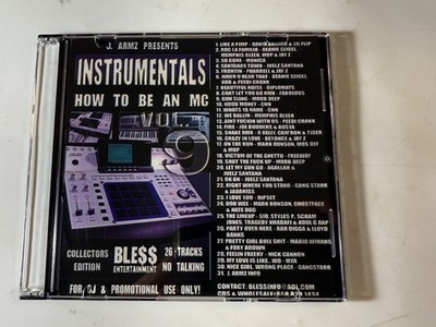 DJ J ARMZ - INSTRUMENTALS HOW TO BE AN MC VOL. 9 - HIP HOP RAP MIXTAPE MIX CD
