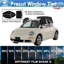 Película precortada para ventanas laterales para Volkswagen Beetle cupé 1998-2011 tinte de vidrio