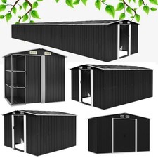 Gerätehaus Metall Gartenhaus Schuppen Häuschen Satteldach Pultdach Set