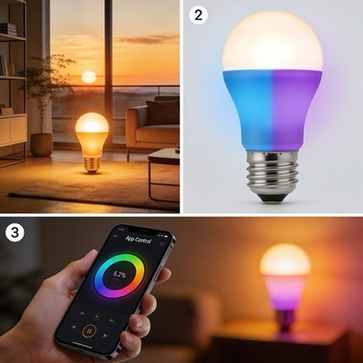 Tuya E27 Smart WiFi RGB LED Bulb 9W/15W App Control Alexa Google Smart Bulb
