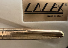 LALEX Guilloch&eacute; Gold Fountain Pen F Vintage With Box