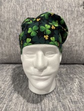 St Patrick s Day Shamrocks Green Bouffant Scrub Cap