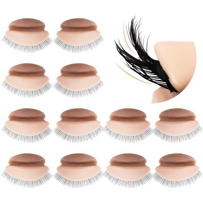 6 Pairs of Double-layer Eyelids Replaced Eyelids for Lash Extension Practice ...