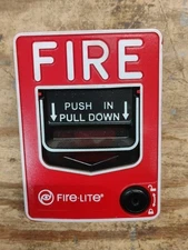 Fire-Lite BG-12 Fire Alarm Pull Station non-addressable hex lock, not a key