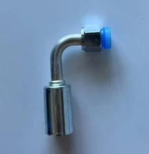 A/C BEADLOCK AC FITTING CRIMP ON FEMALE O RING 90 DEGREE #6 NUT #6 HOSE BL1321