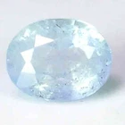 DEVINE GEM UNHEAT LIGHT BLUE COLOR NIGERIA JEREMEJEVITE - OVAL CUT