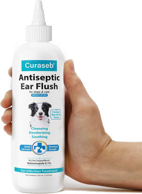 Curaseb Dog Ear Infection Treatment Solution   Soothes Itchy & Inflamed Ears   C