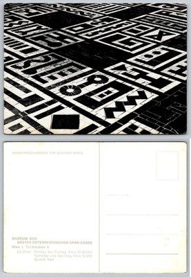 Vienna Austria Günther Kraus Marble Mosaic Museum Postcard Art