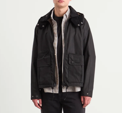Barbour SPEY WAX BLACK Barbour - Spey Wax Jacket (Black) – MILK STORE