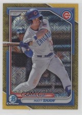 2024 Bowman Chrome Prospects Mega Box Gold Mojo Refractor /50 Matt Shaw 07i7