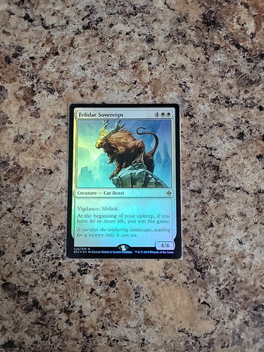 Magic The Gathering FELIDAR SOVEREIGN RARE Foil Battle For Zendikar NM