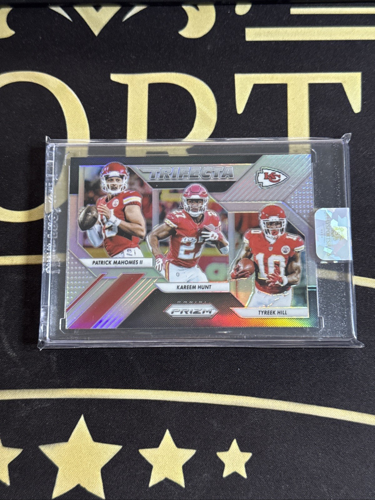 2018 Prizm Football - Trifecta Patrick Mahomes 2nd Year Kareem Hunt Tyreek hill