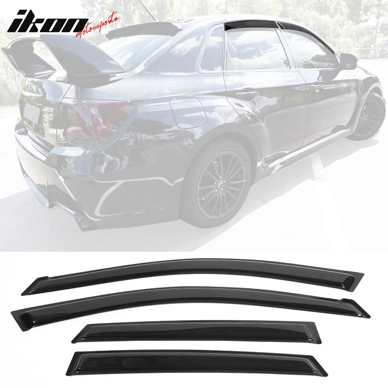Fits 08-11 Subaru Impreza 08-14 WRX STI Window Visor Acrylic Sun Rain Deflector