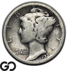 1921 Mercury Dime Tough Better Date