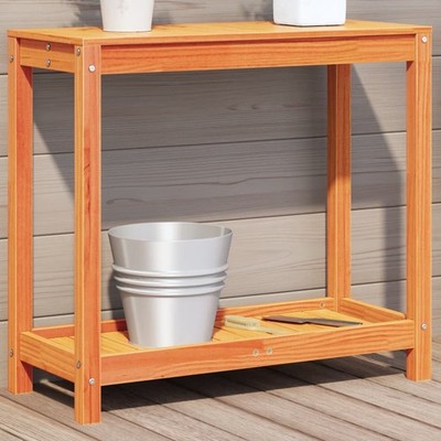 Pflanztisch mit Ablage Gärtnertisch Blumentisch Gartentisch Massivholz vidaXL