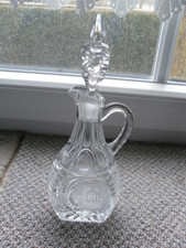 Likörkaraffe Schnapskaraffe Bleiglas? Kristallglas? schöner Schliff Vintage