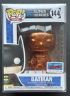 Funko Pop NYCC 2018 DC Super Heroes Batman 144 Orange Chrome OFFICIAL STICKER