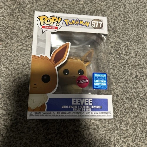 Funko Pop! Vinyl: Pokémon - Eevee (Flocked) - WonderCon   (Exclusive) #577