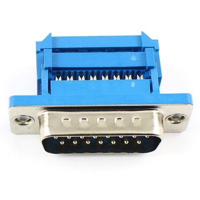 1pcs D-SUB 15 pin male IDC type adapter connector for cable DB15 *lh