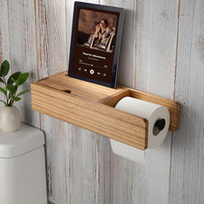 Toilet Paper Holder - Holder Phone  Wipes Holder, Adhesive Toilet Roll Holder W