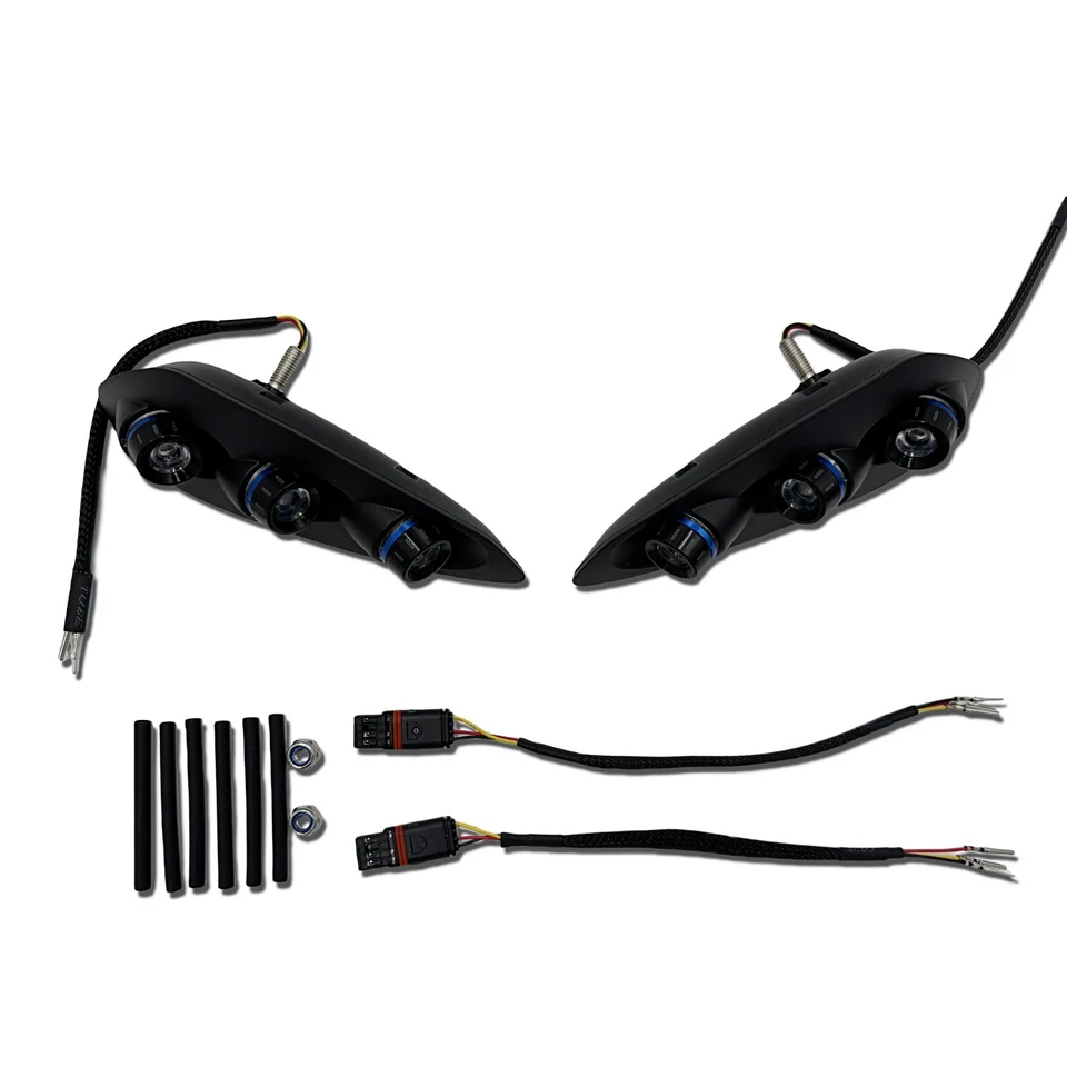 Синий встроенный задний светодиодный указатель поворота для BMW S1000RR 2023-25 - Изображение 3 из 4