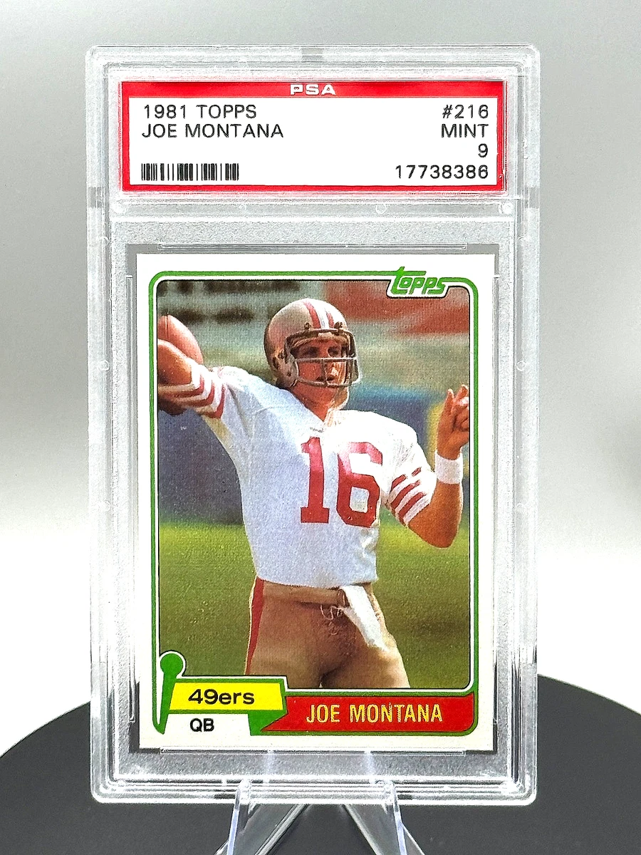25+ Joe Montana Football Grade 9 Rookie Sports Trading Cards
