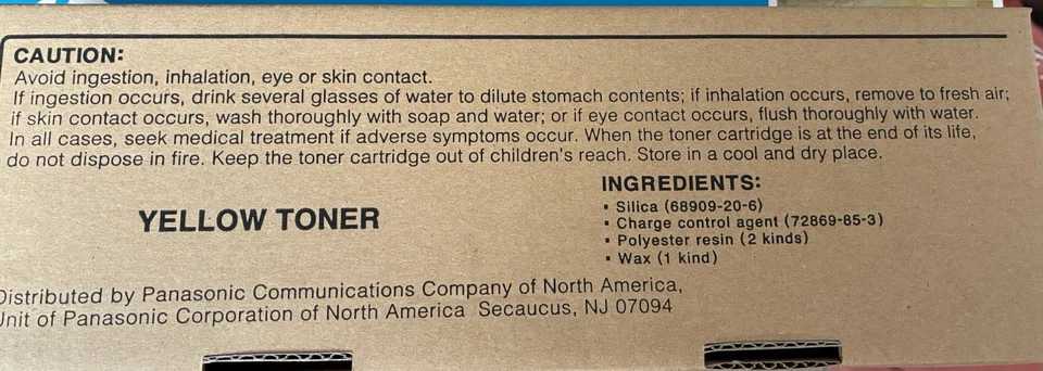 SET OF Panasonic Toner Cartridges cyan, magenta, yellow and black - CL-18 CL-22 - Image 2 of 4
