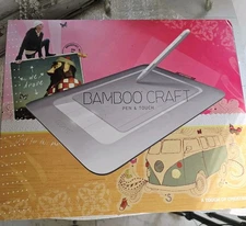 Wacom Bamboo Craft Touch &  Pen, CTH 461, Drawing Graphics Tablet Software