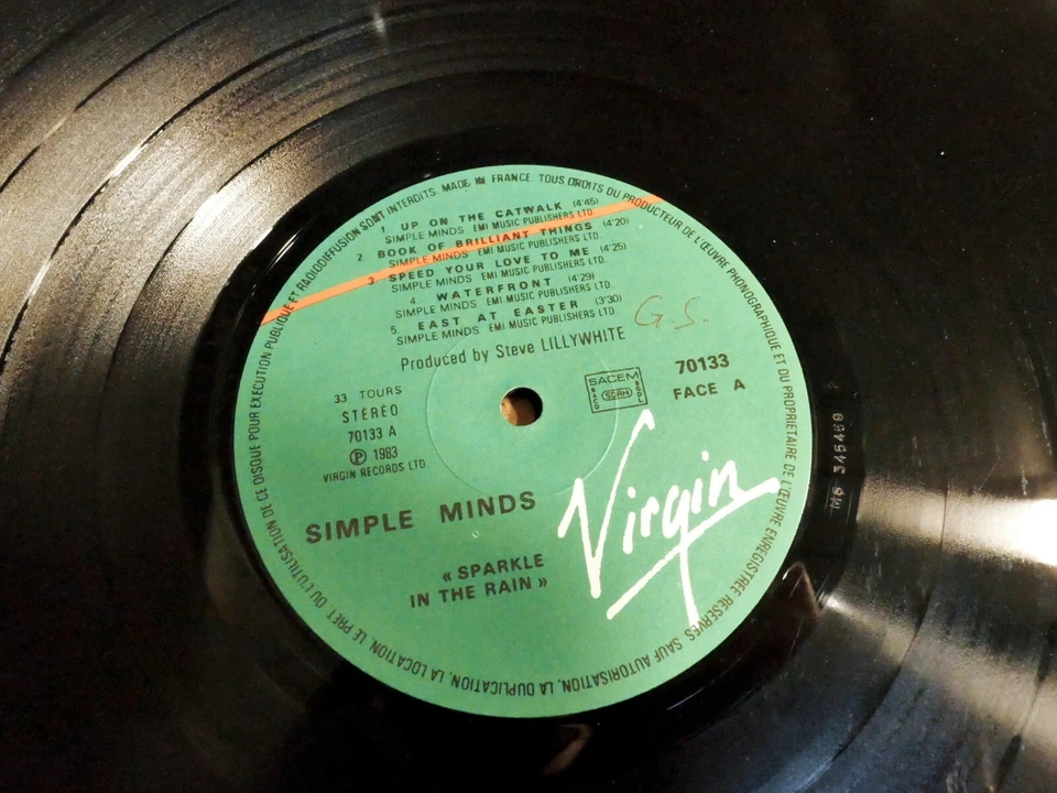 SIMPLE MINDS SPARKLE IN THE RAIN 33T LP VINYLE EX COVER EX ORIGINAL 1984 - Photo 3/4