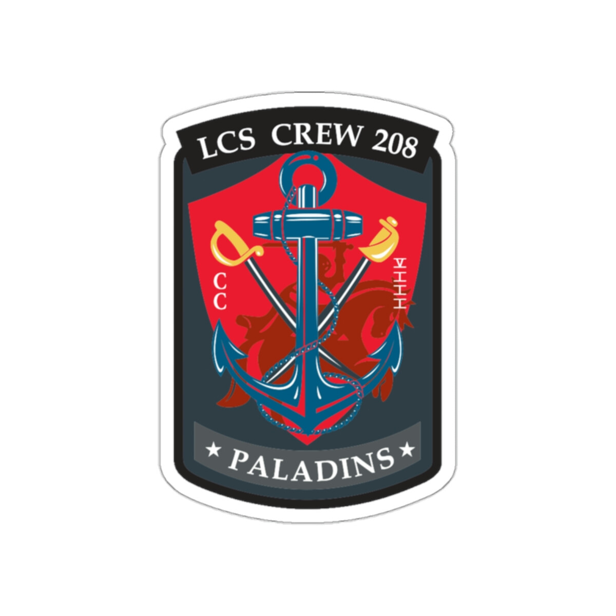LCS CREW 208 (U.S. Navy) STICKER Vinyl Die-Cut Decal