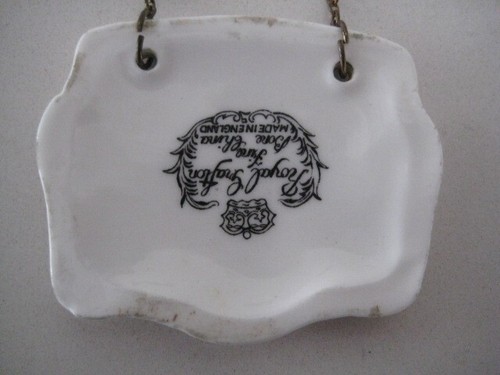 ETIQUETA DECANTADOR DE PORCELANA ROYAL GRAFTON HUESO CHINA ETIQUETA JEREZ DISEÑO ESPAÑOL - Imagen 4 de 5