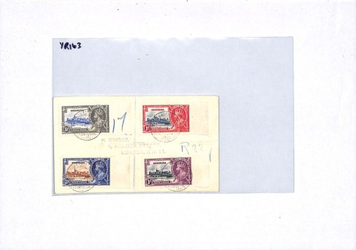 BERMUDA KGV Cover 1935 SILVER JUBILEE Set Hamilton Reg'd London {samwells}YR163 - Picture 12 of 15