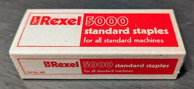 Rexel 5000 #266 Vintage  Standard Staples new in box 