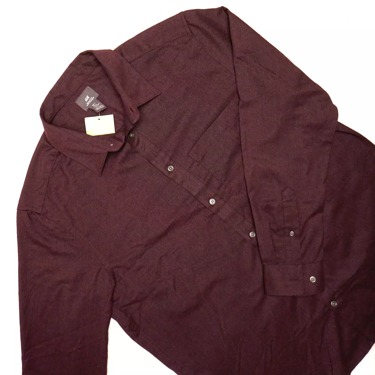 H&m hot sale burgundy shirt